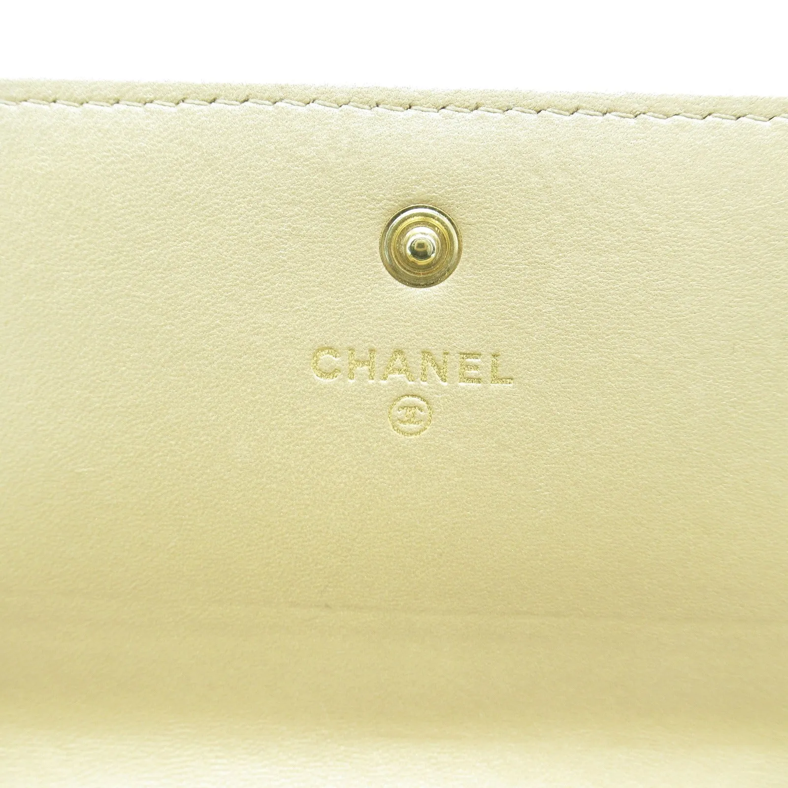Chanel Boy Chain Wallet Leather Long Wallet