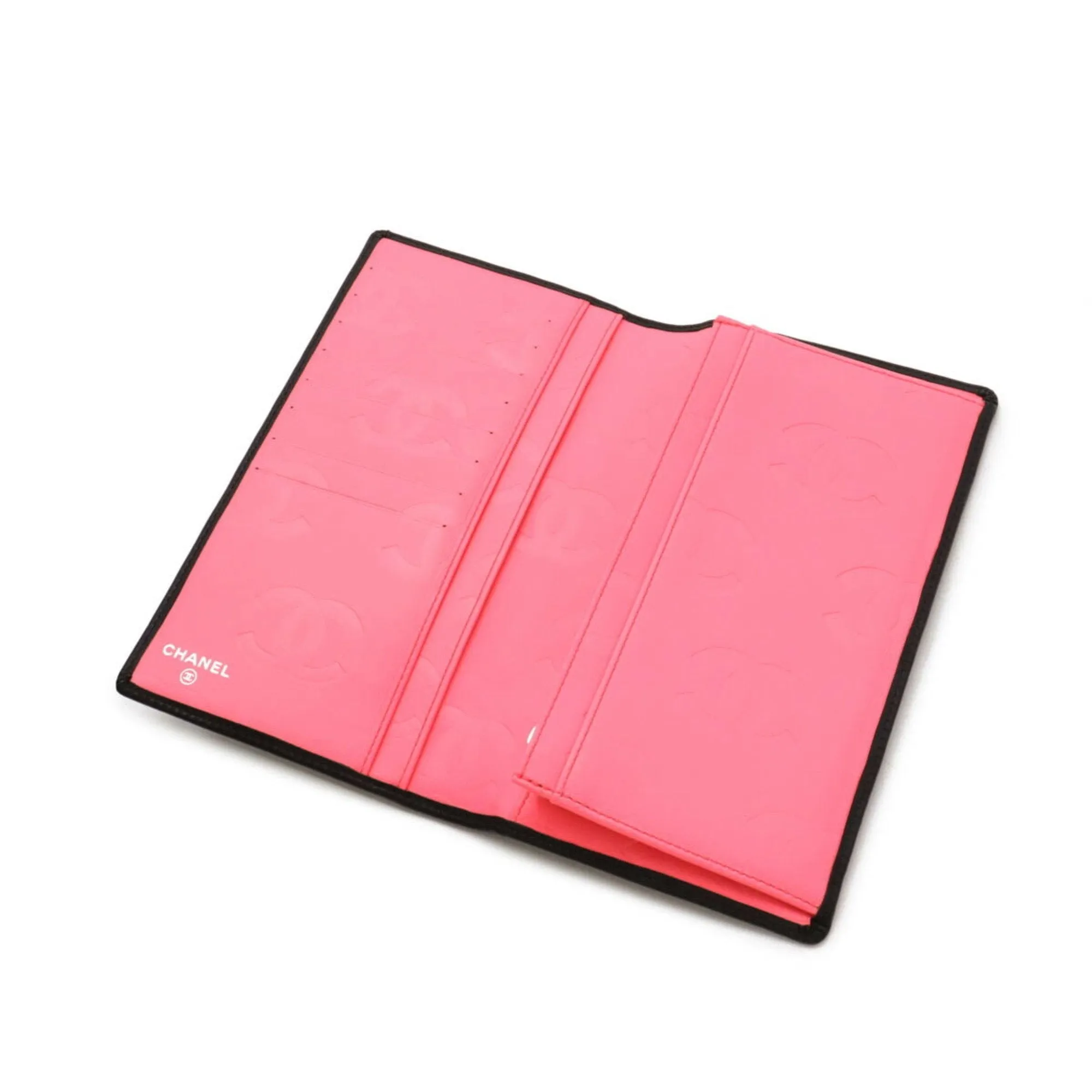 Chanel Cambon pink Long Wallet (Bi-Fold) (Pre-Owned)