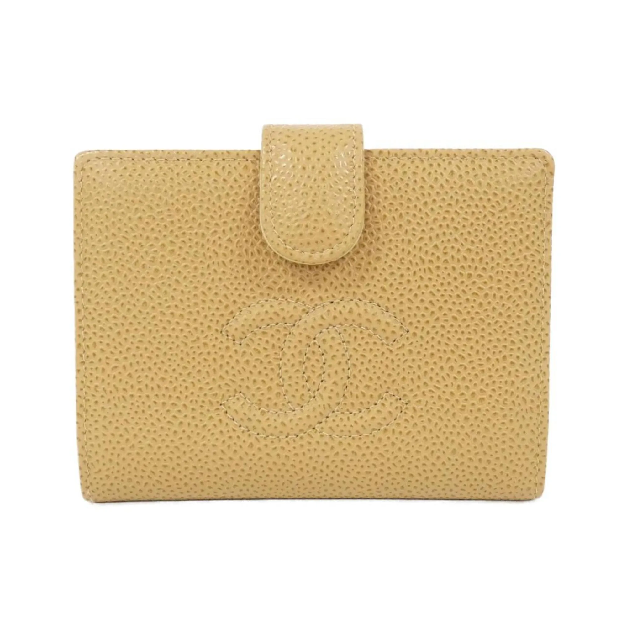Chanel Caviar Leather Wallet (Bi-Fold) (Pre-Owned)