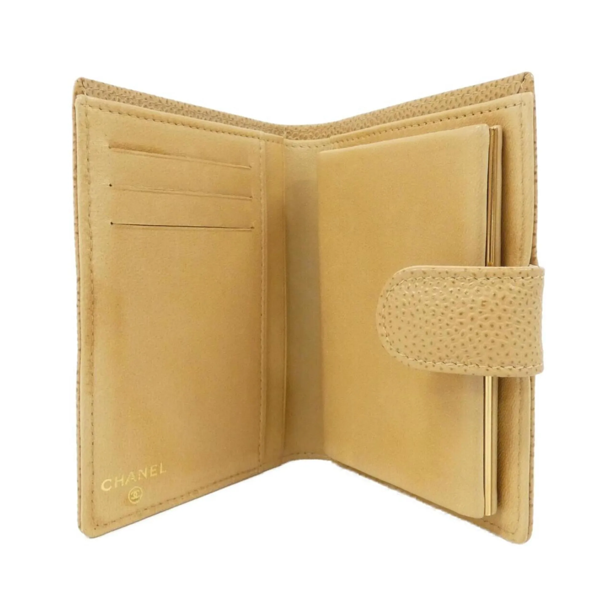 Chanel Caviar Leather Wallet (Bi-Fold) (Pre-Owned)