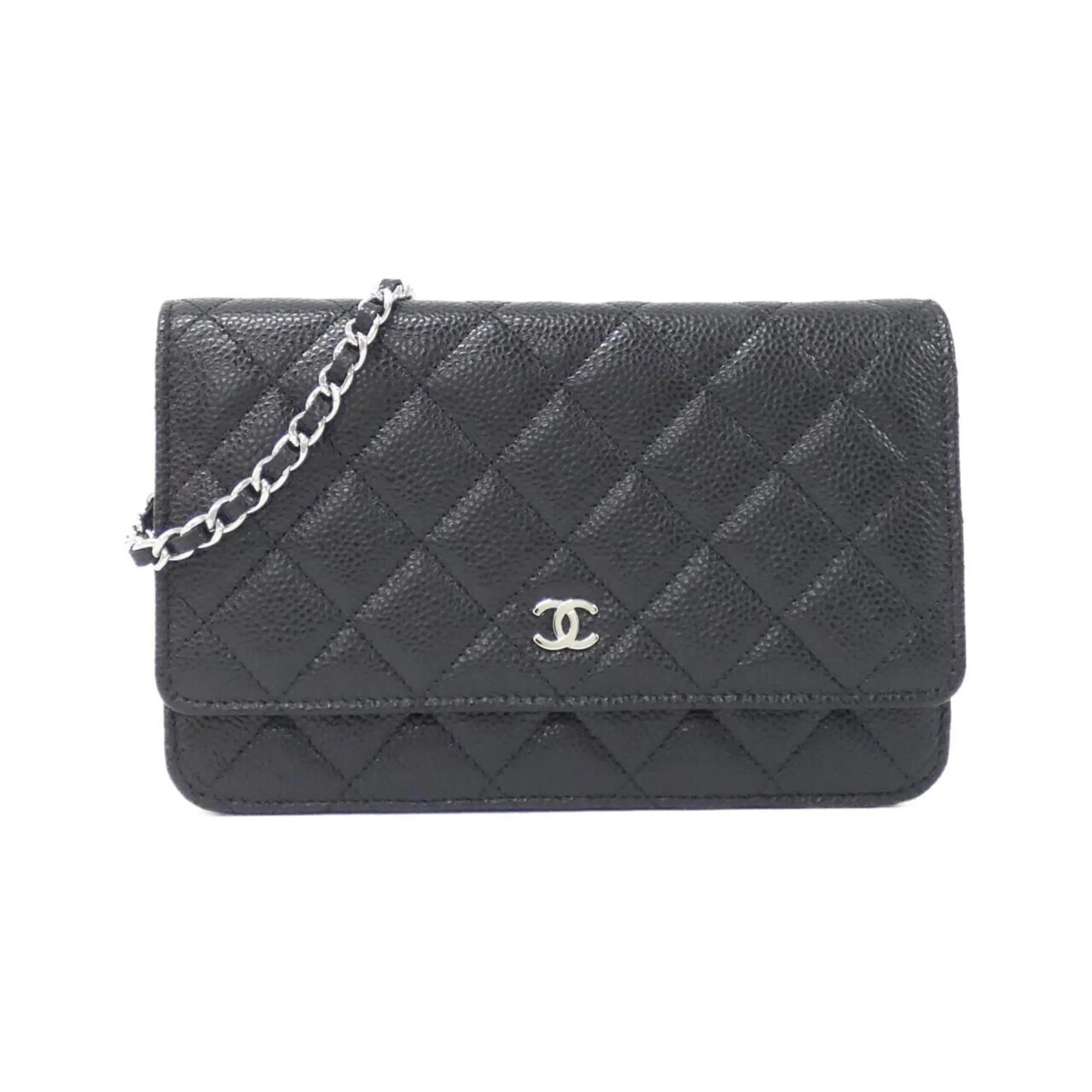 Chanel  Grained Calfskin Chain/Shoulder Wallet (Pre-Owned)