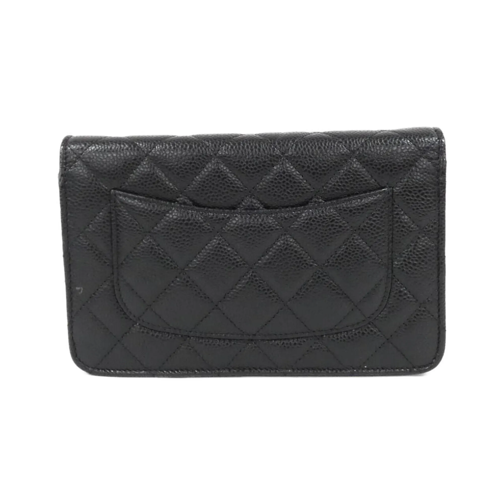 Chanel  Grained Calfskin Chain/Shoulder Wallet (Pre-Owned)