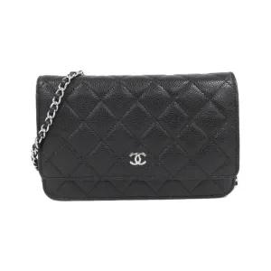 Chanel  Grained Calfskin Chain/Shoulder Wallet (Pre-Owned)