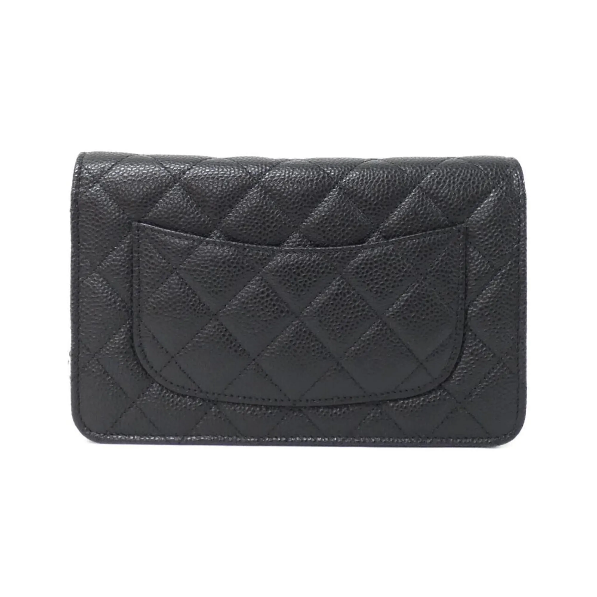Chanel  Grained Calfskin Chain/Shoulder Wallet (Pre-Owned)