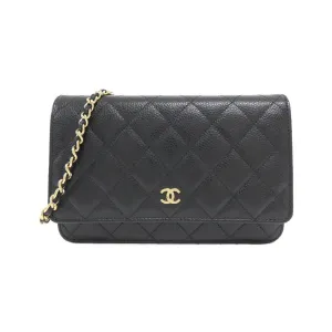 Chanel  Grained Calfskin Chain/Shoulder Wallet (Pre-Owned)