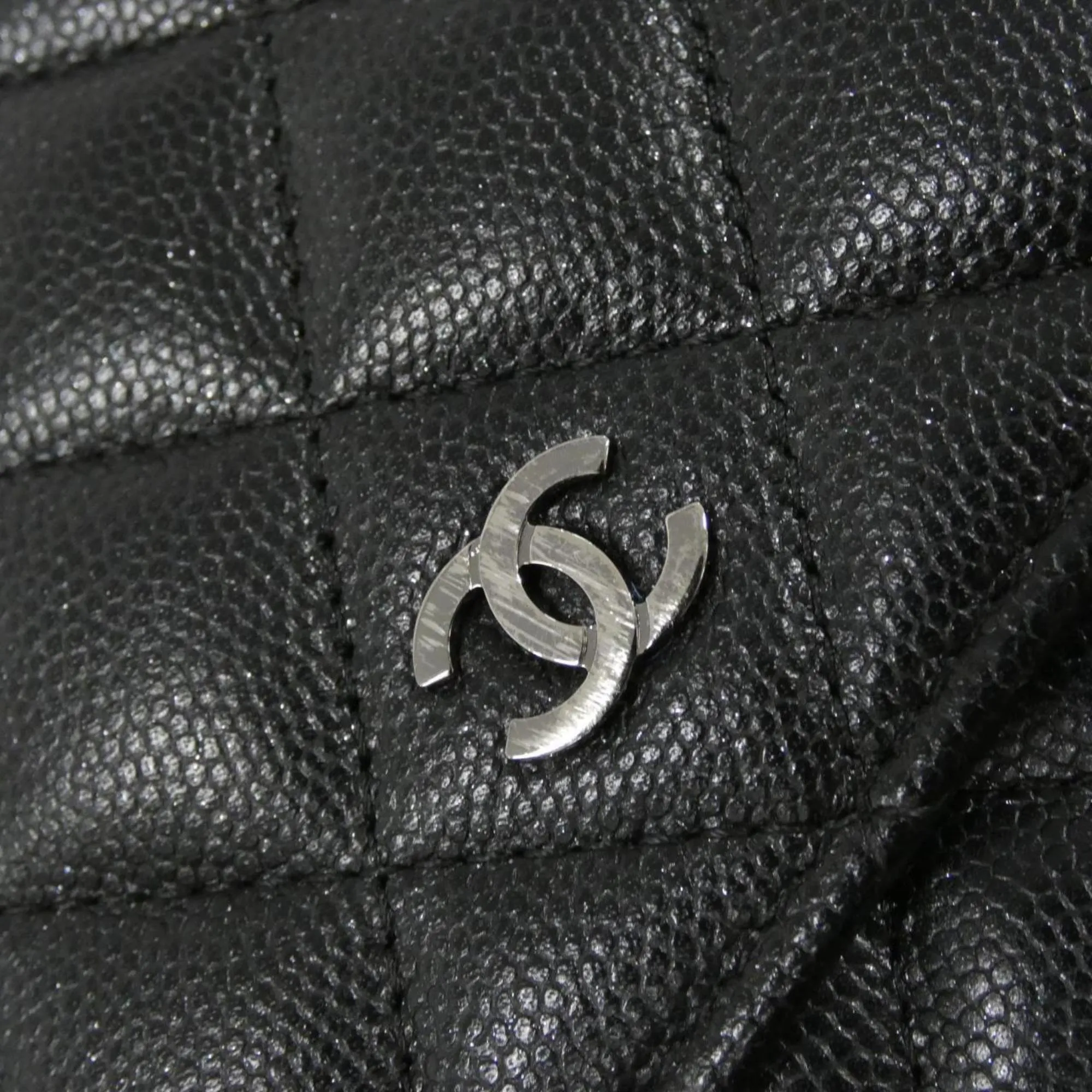 Chanel Grained Calfskin Chain/Shoulder Wallet (Pre-Owned)