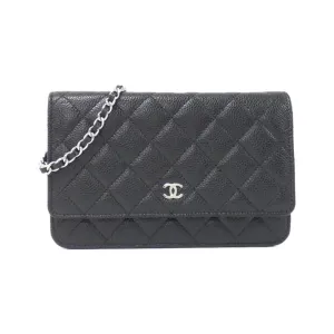 Chanel  Grained Calfskin Chain/Shoulder Wallet (Pre-Owned)