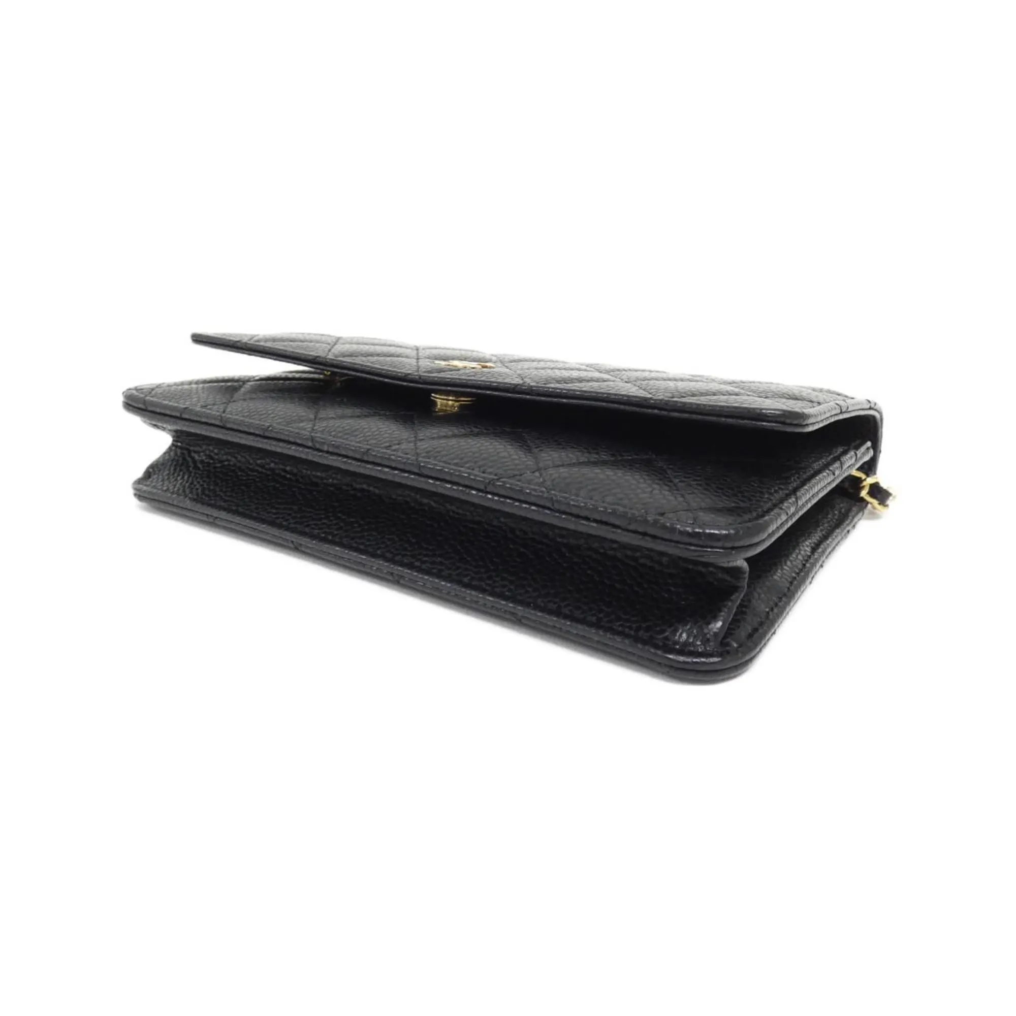 Chanel  Grained Calfskin Chain/Shoulder Wallet (Pre-Owned)