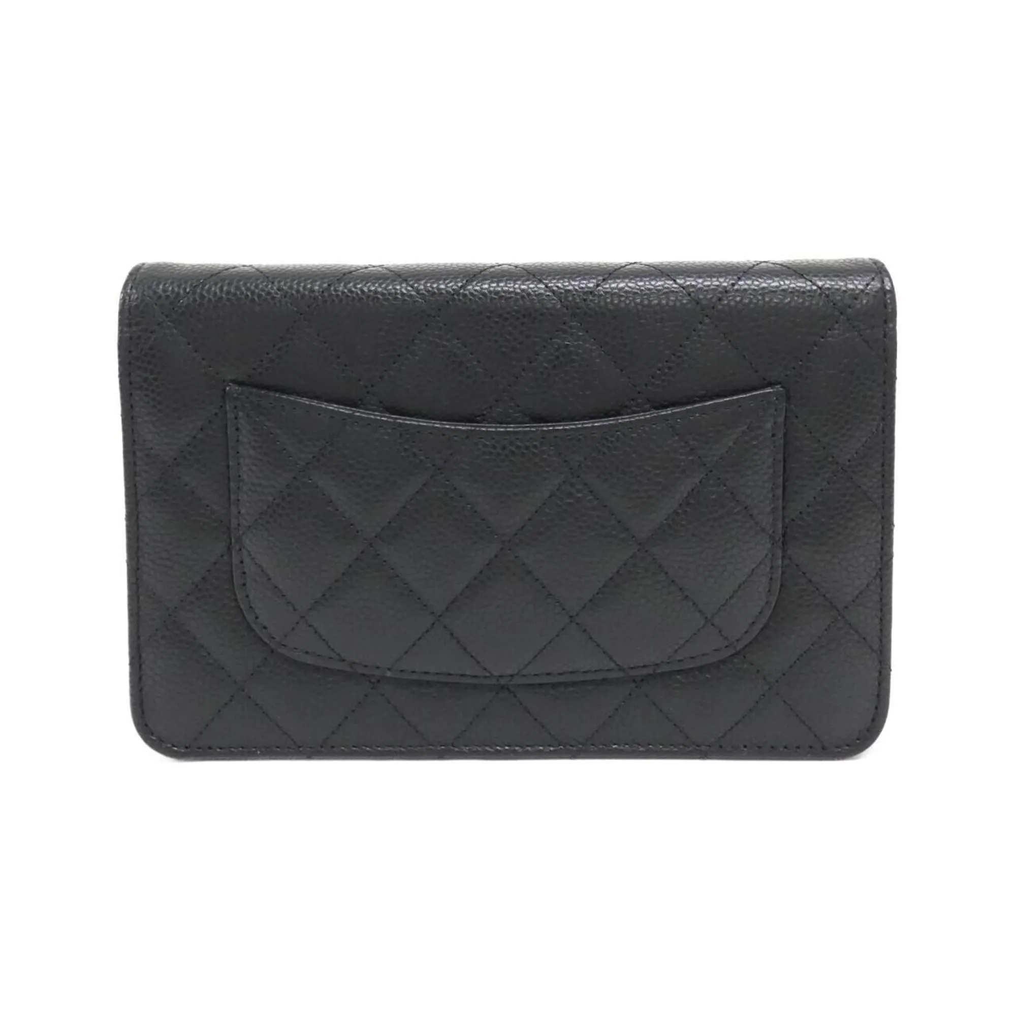 Chanel  Grained Calfskin Chain/Shoulder Wallet (Pre-Owned)