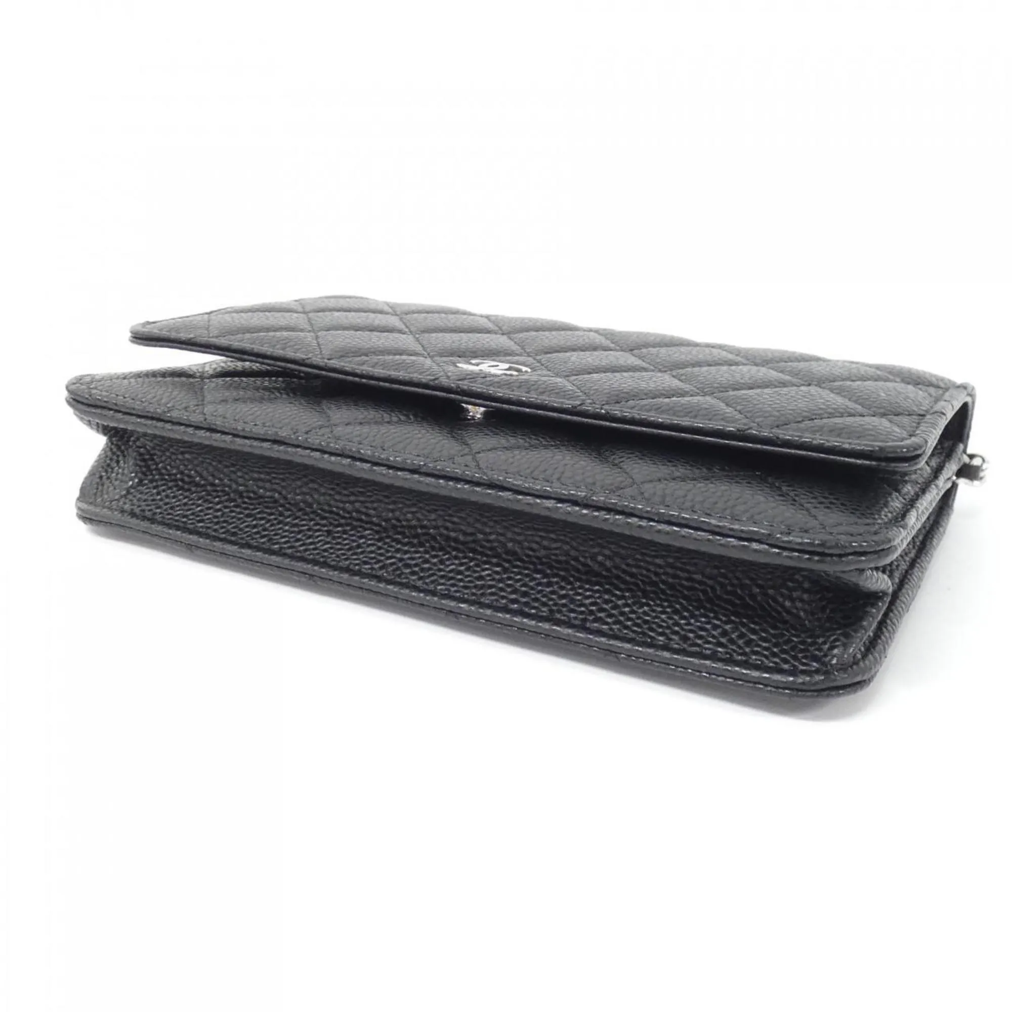 Chanel  Grained Calfskin Chain/Shoulder Wallet (Pre-Owned)