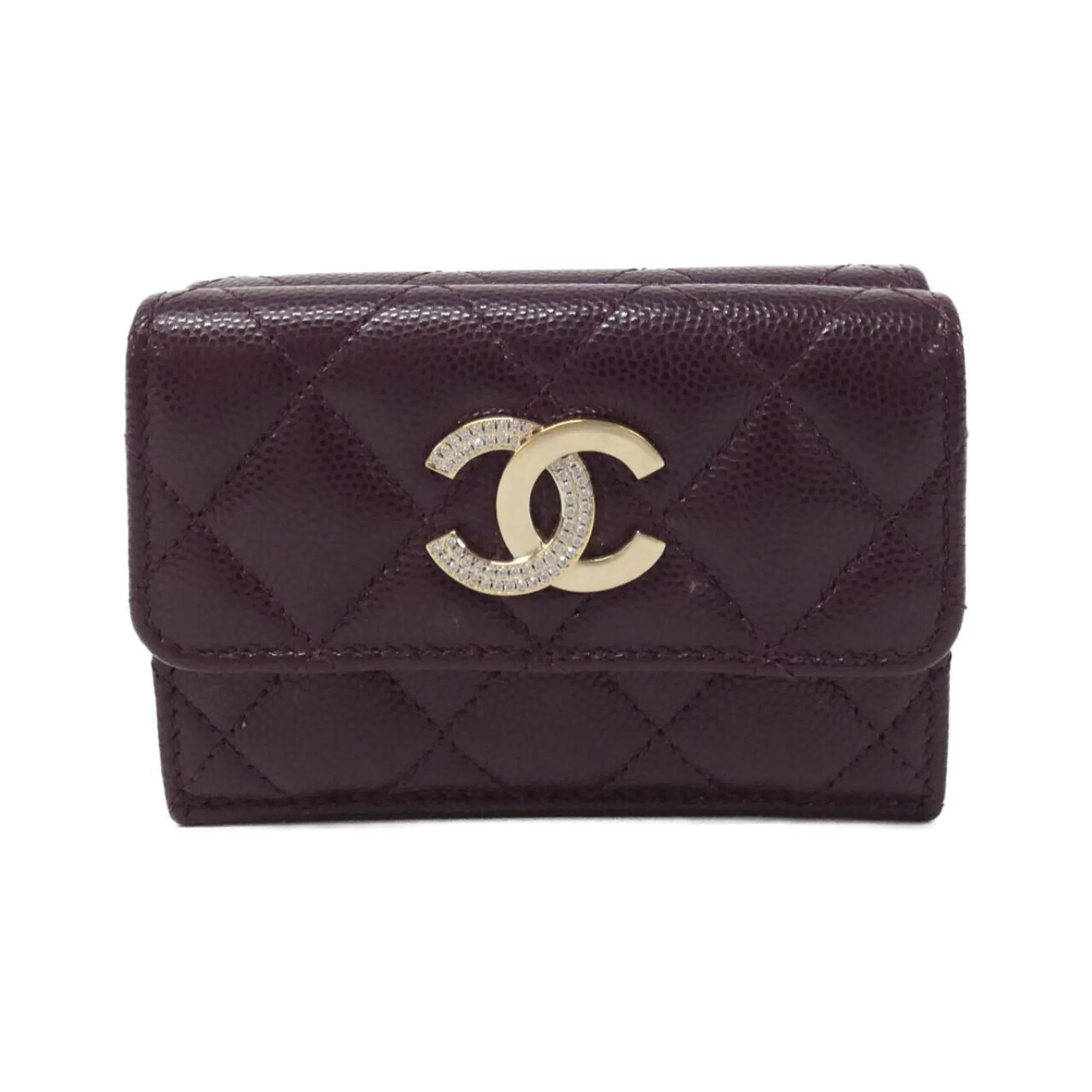 Chanel Grained Calfskin Coin Purse/Coin Case (Pre-Owned)