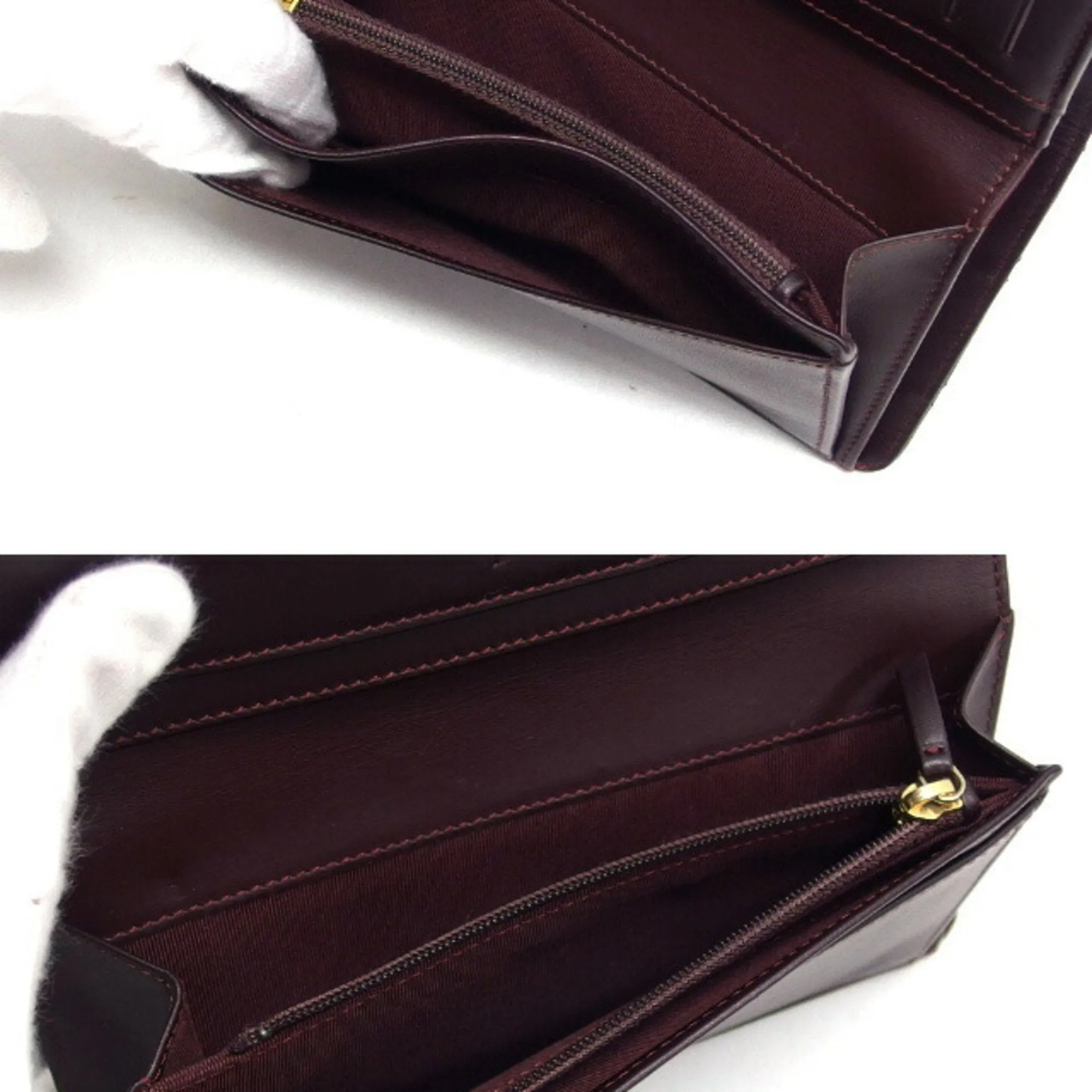 Chanel Grained Calfskin Long Wallet (Bi-Fold) (Pre-Owned)