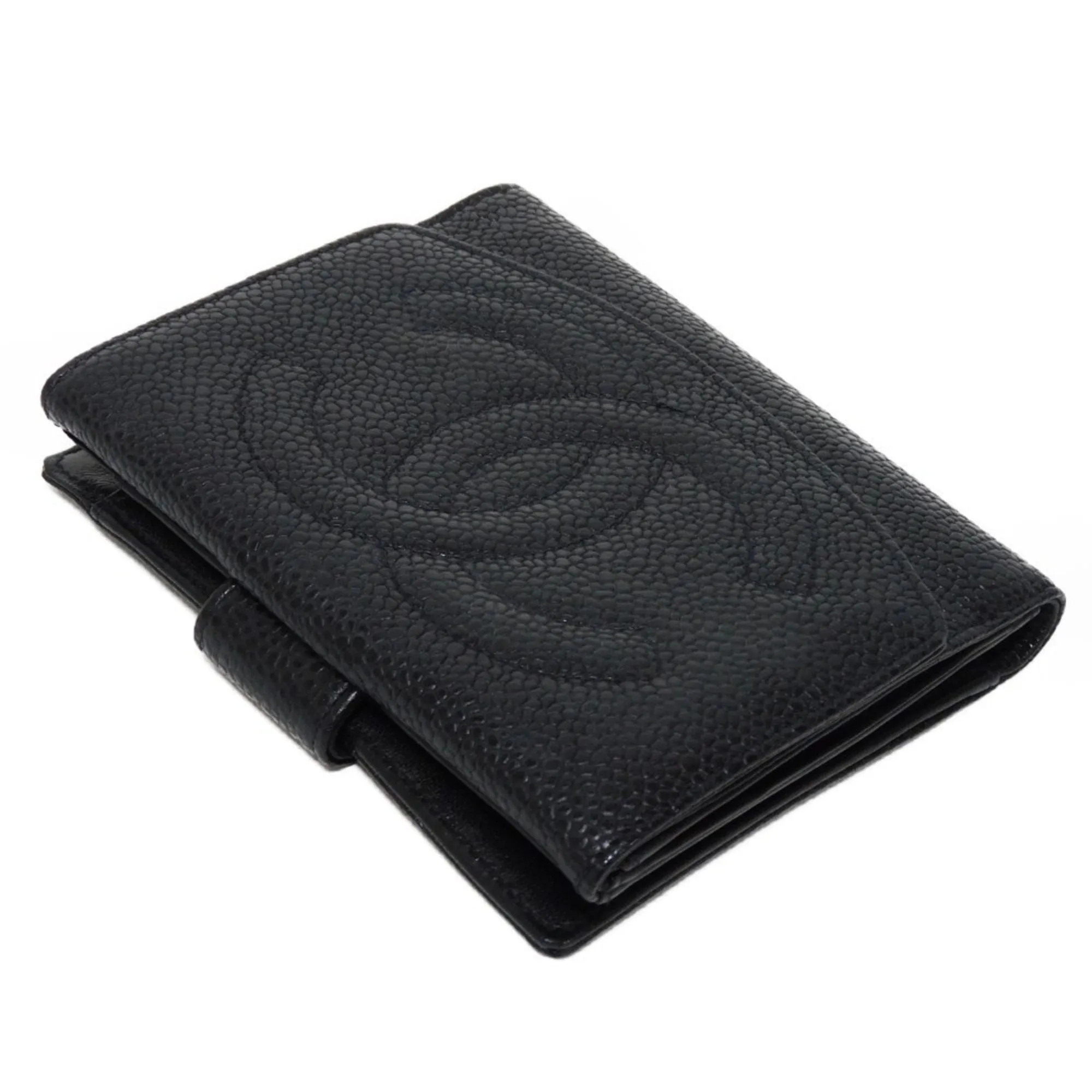 Chanel Grained Calfskin Wallet (Bi-Fold) (Pre-Owned)