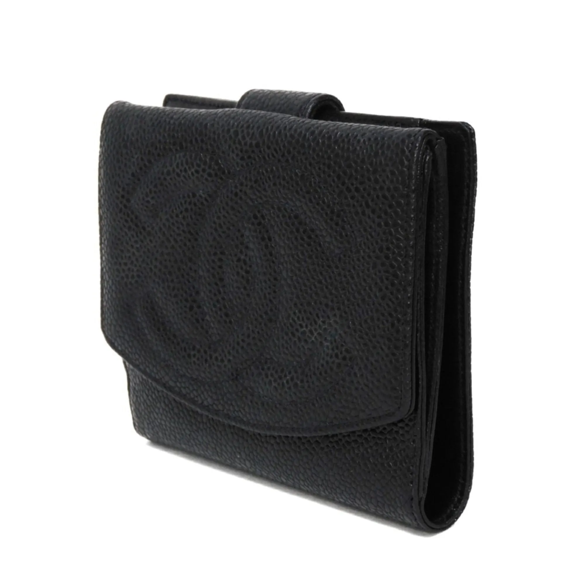 Chanel Grained Calfskin Wallet (Bi-Fold) (Pre-Owned)