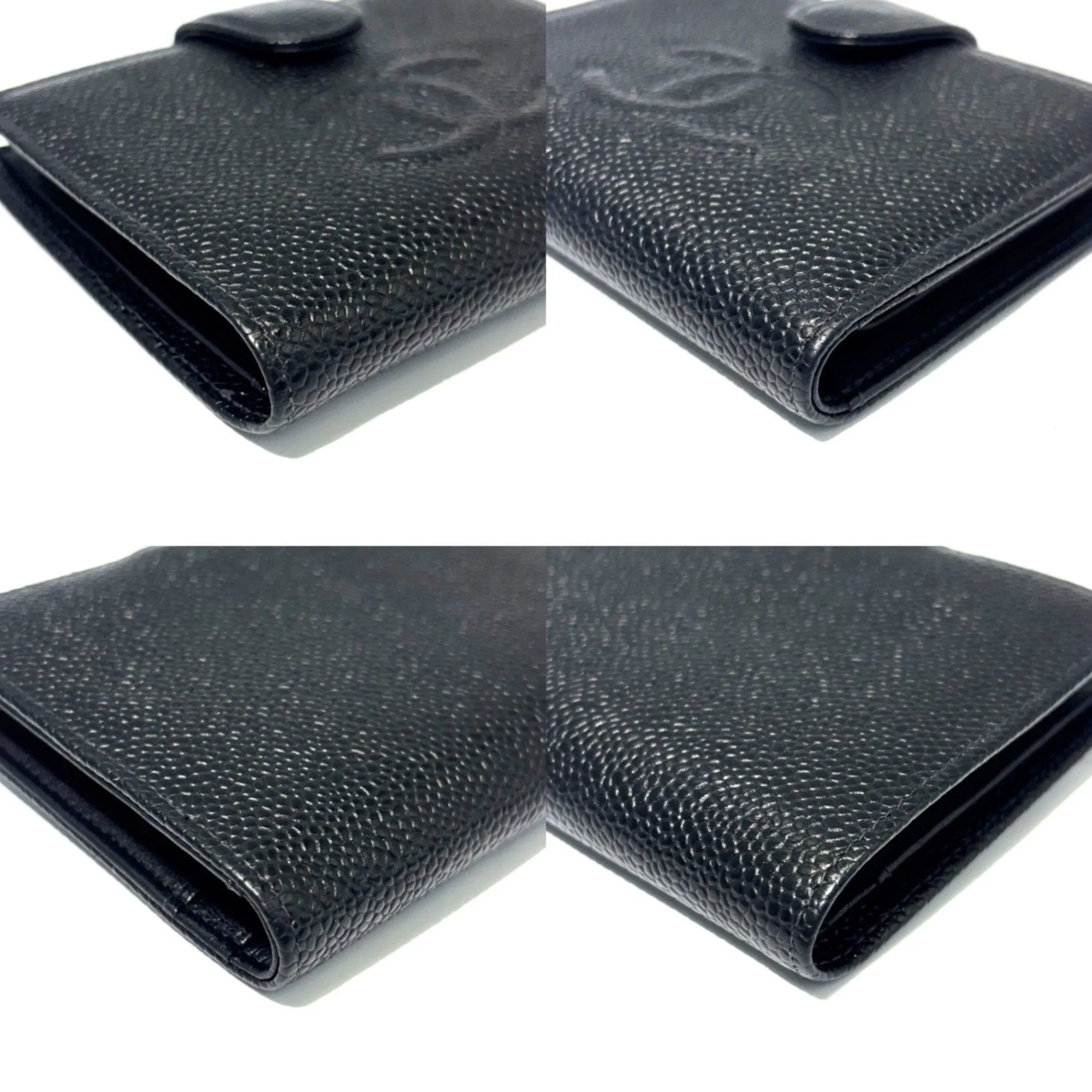 Chanel Grained Calfskin Wallet (Bi-Fold) (Pre-Owned)