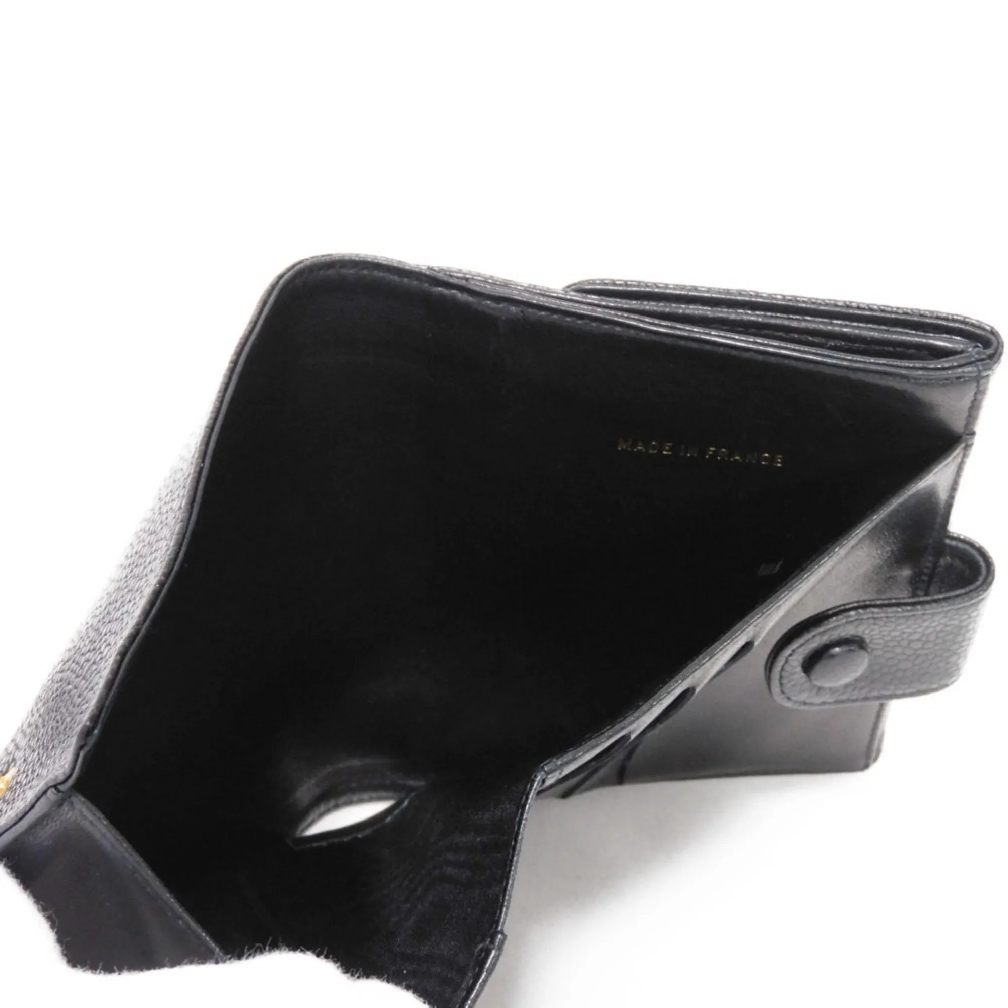 Chanel Grained Calfskin Wallet (Bi-Fold) (Pre-Owned)
