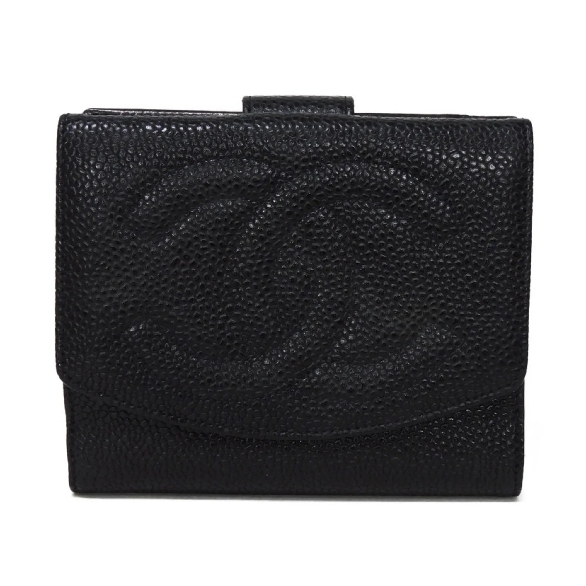 Chanel Grained Calfskin Wallet (Bi-Fold) (Pre-Owned)