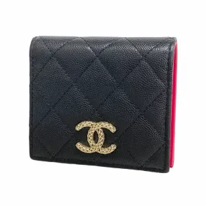 Chanel Grained Calfskin Wallet (Bi-Fold) (Pre-Owned)