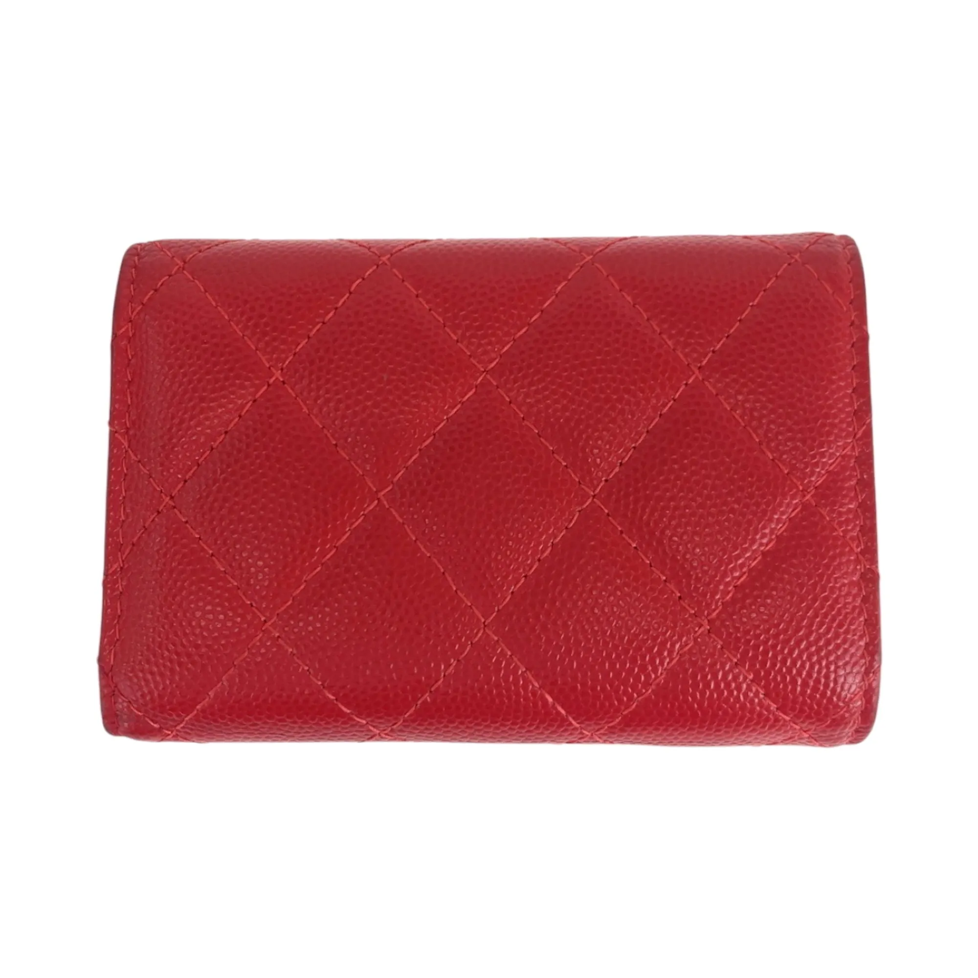 Chanel Grained Calfskin Wallet (Tri-Fold) (Pre-Owned)