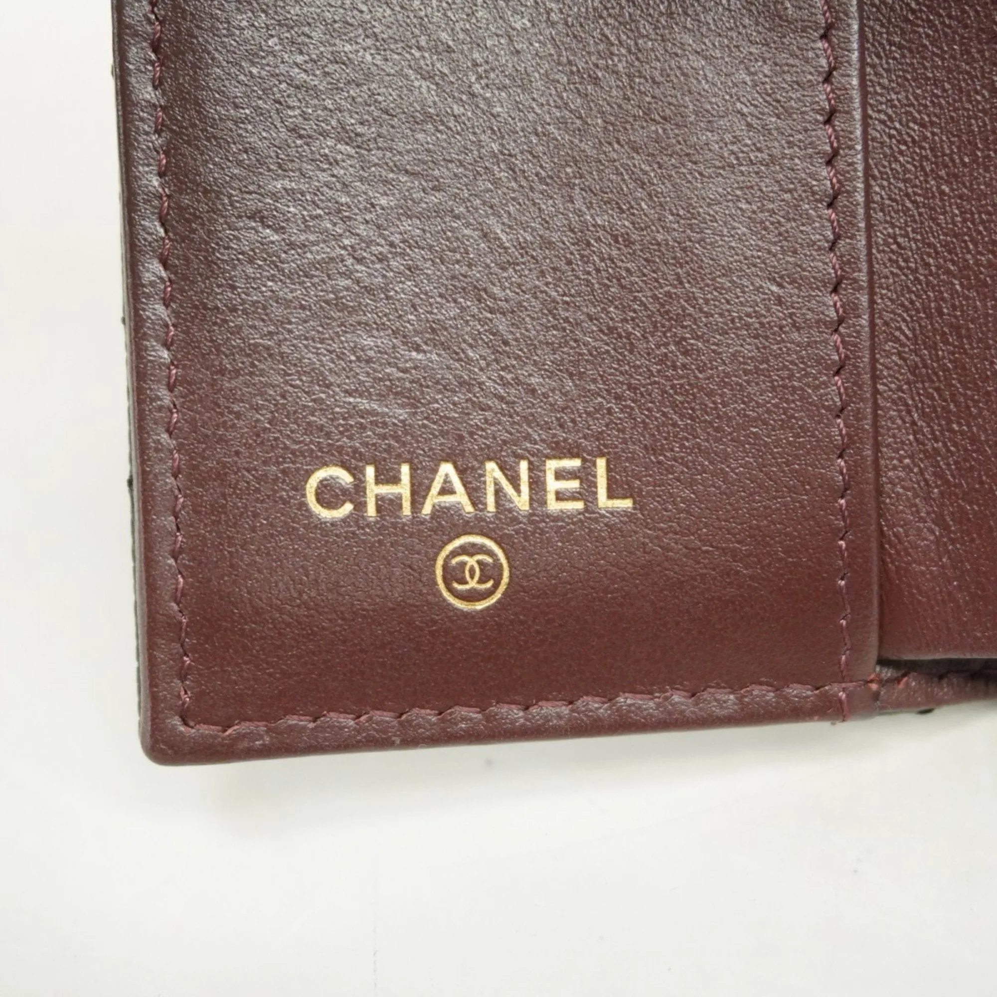 Chanel Grained Calfskin Wallet (Tri-Fold) (Pre-Owned)