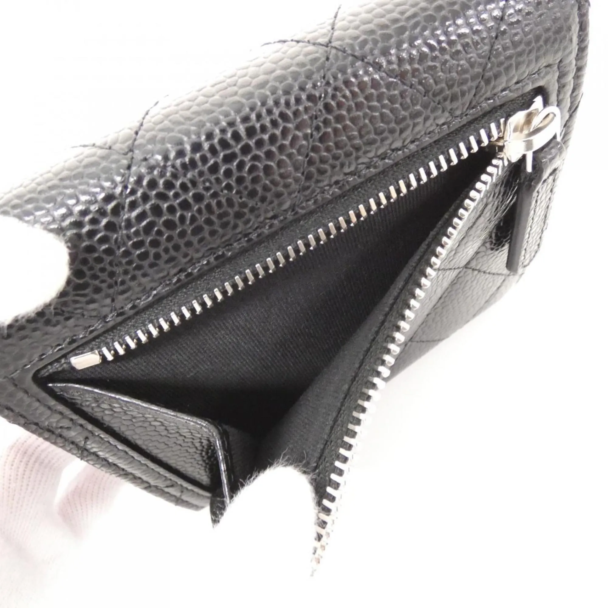 Chanel  Grained Calfskin Wallet (Tri-Fold) (Pre-Owned)