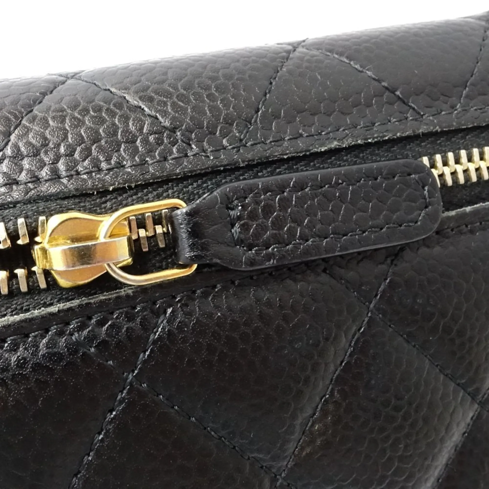 Chanel Grained Calfskin Wallet (Tri-Fold) (Pre-Owned)
