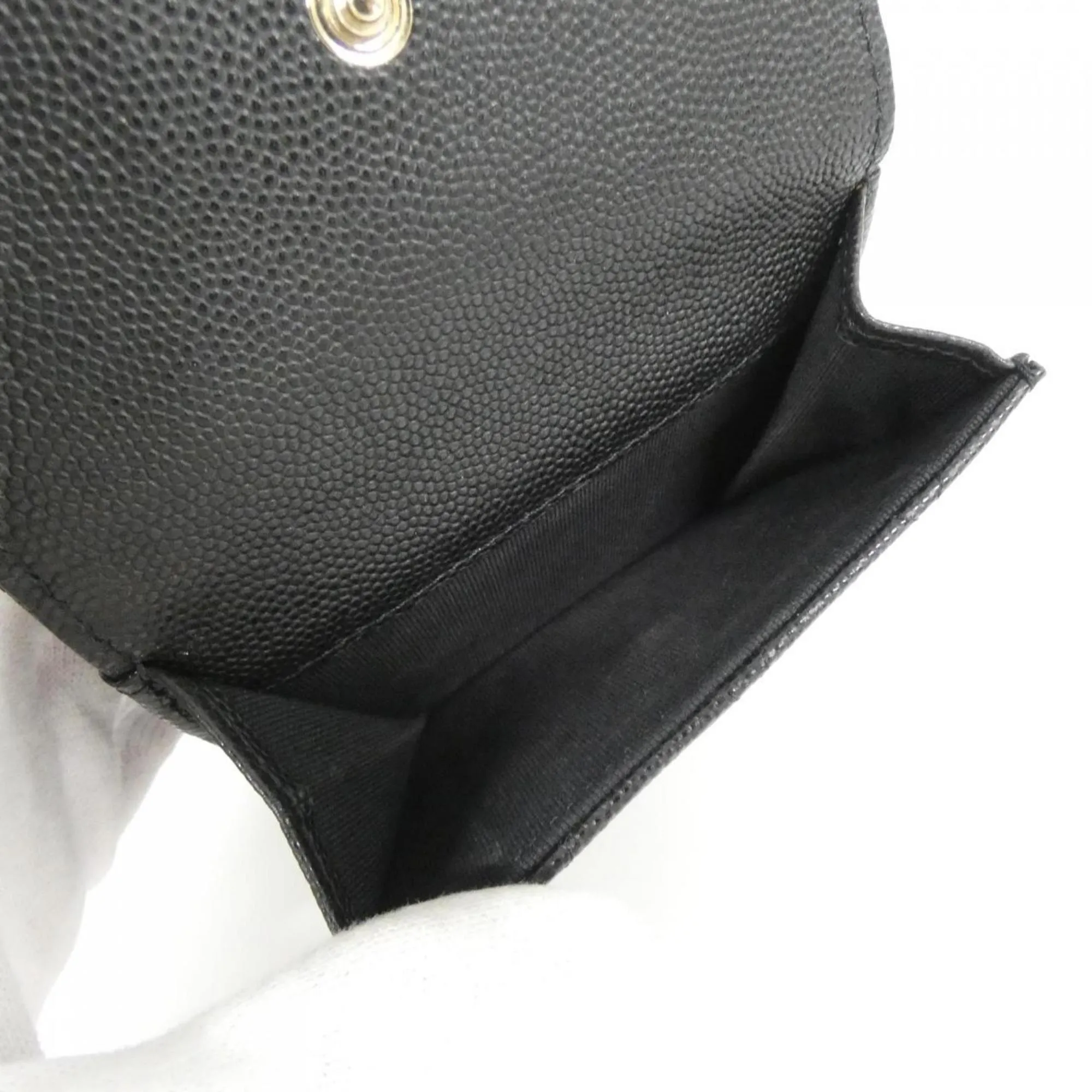 Chanel Grained Calfskin Wallet (Tri-Fold) (Pre-Owned)