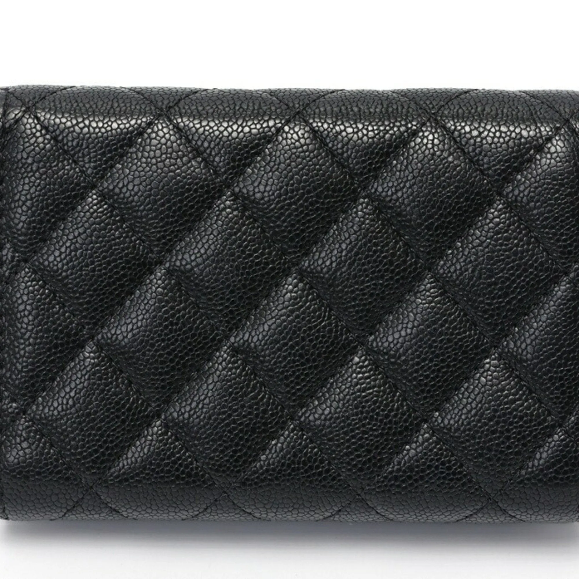 Chanel Grained Calfskin Wallet (Tri-Fold) (Pre-Owned)