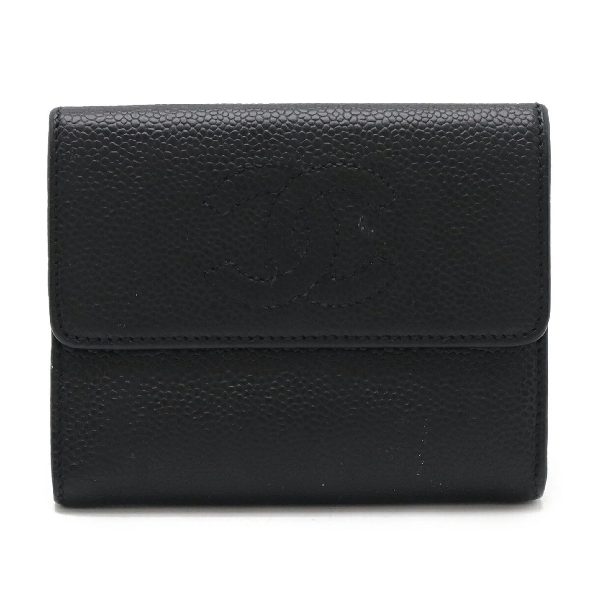 Chanel Grained Calfskin Wallet (Tri-Fold) (Pre-Owned)
