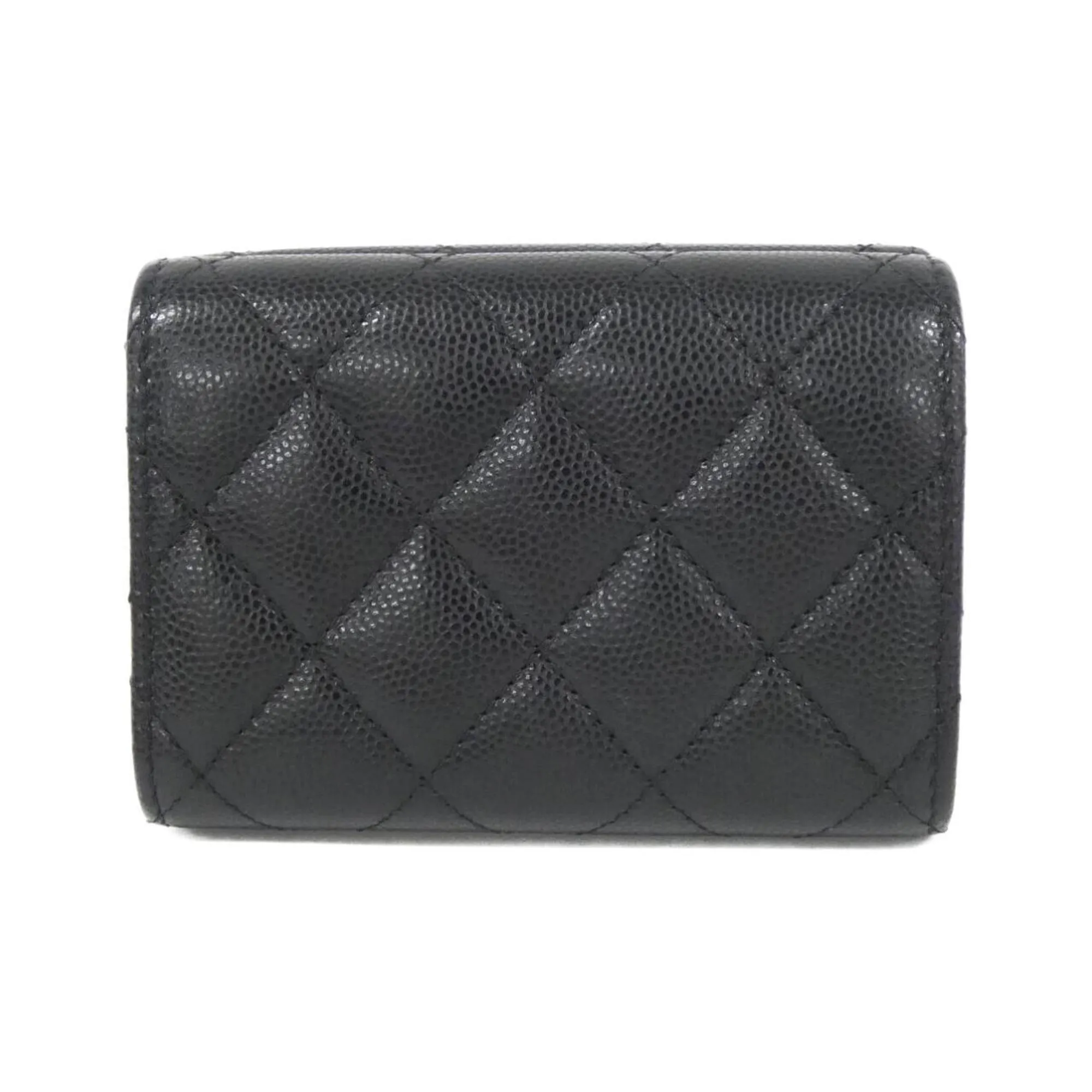 Chanel Grained Calfskin Wallet (Tri-Fold) (Pre-Owned)