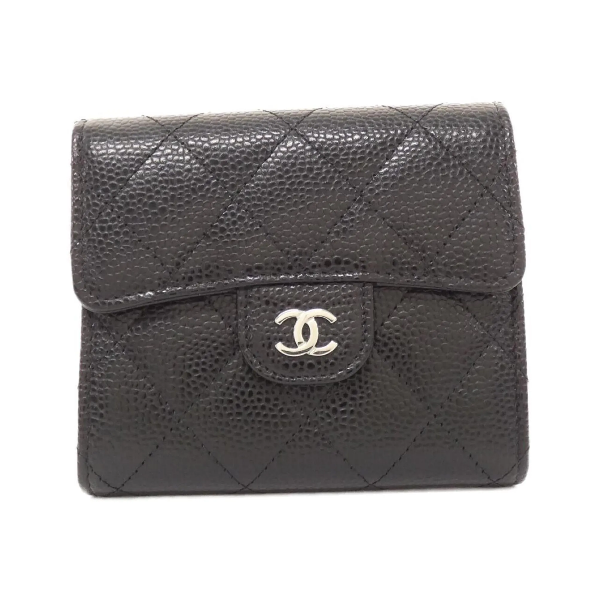 Chanel  Grained Calfskin Wallet (Tri-Fold) (Pre-Owned)