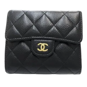 Chanel Grained Calfskin Wallet (Tri-Fold) (Pre-Owned)