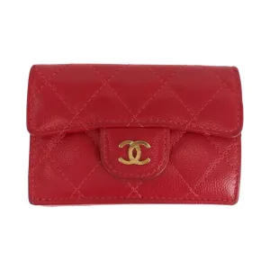 Chanel Grained Calfskin Wallet (Tri-Fold) (Pre-Owned)