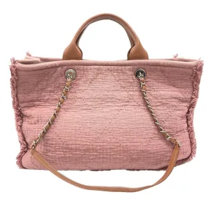 CHANEL Handbag canvas pink 2WAY Shoulder Bag COCO Mark Women Used