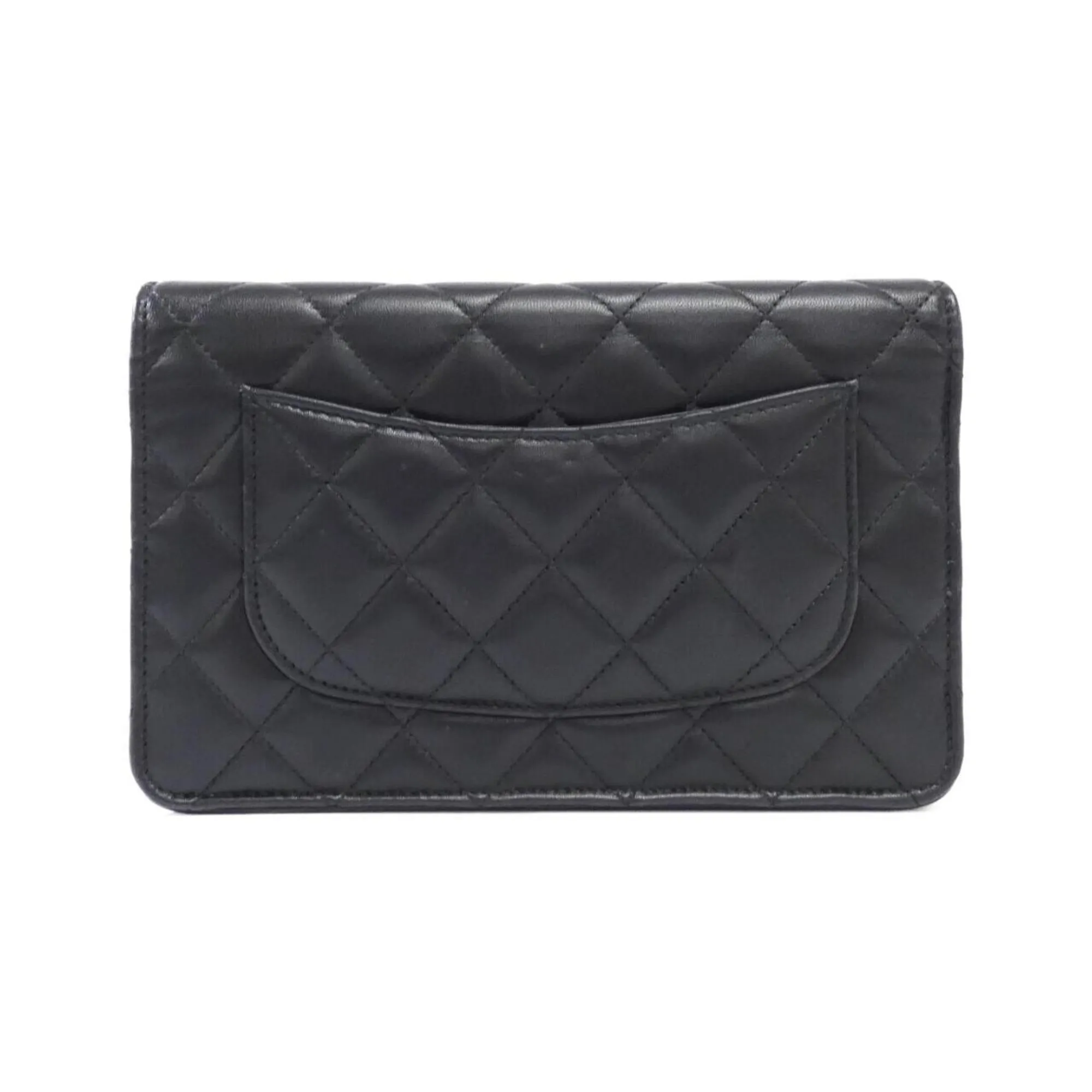 Chanel Leather Chain/Shoulder Wallet (Pre-Owned)