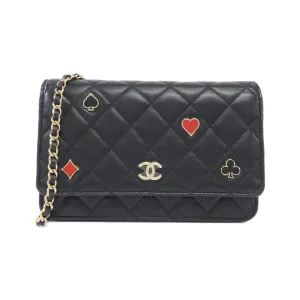 Chanel Leather Chain/Shoulder Wallet (Pre-Owned)