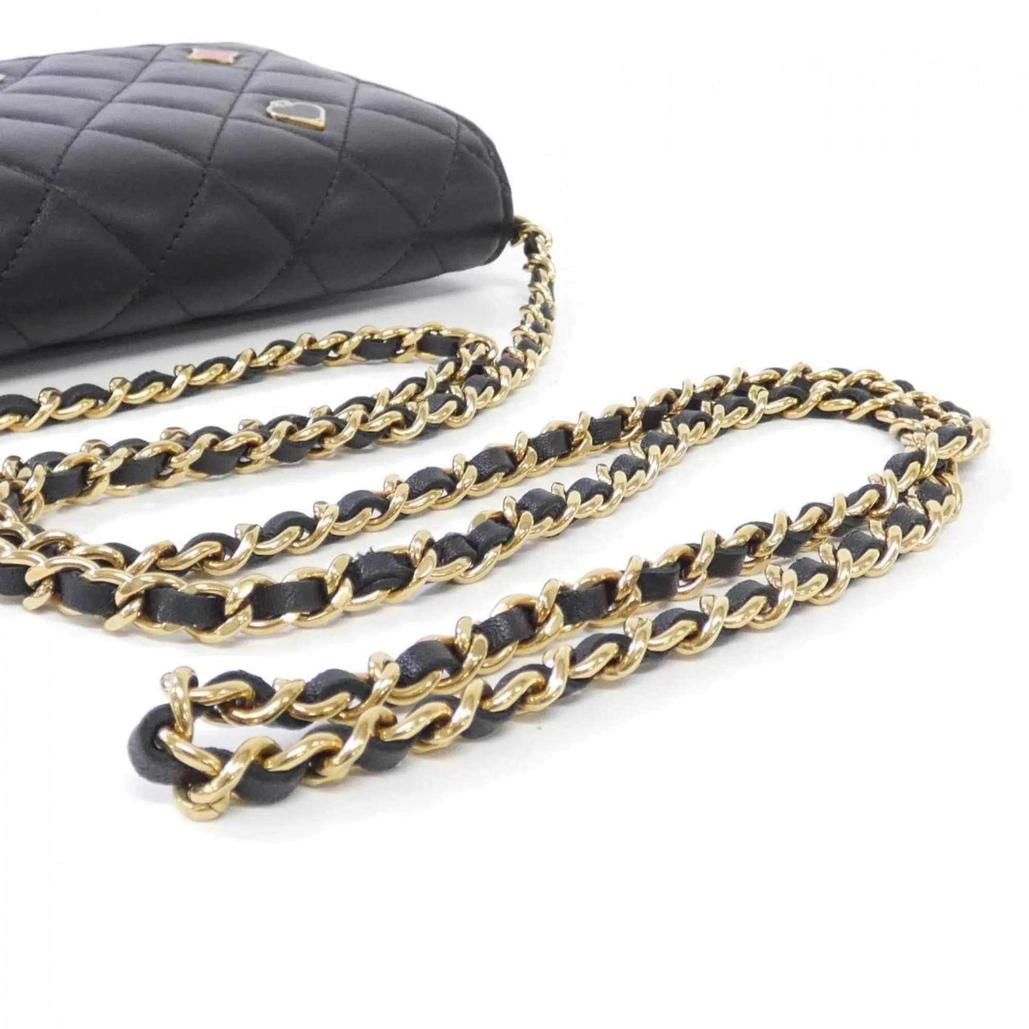 Chanel Leather Chain/Shoulder Wallet (Pre-Owned)