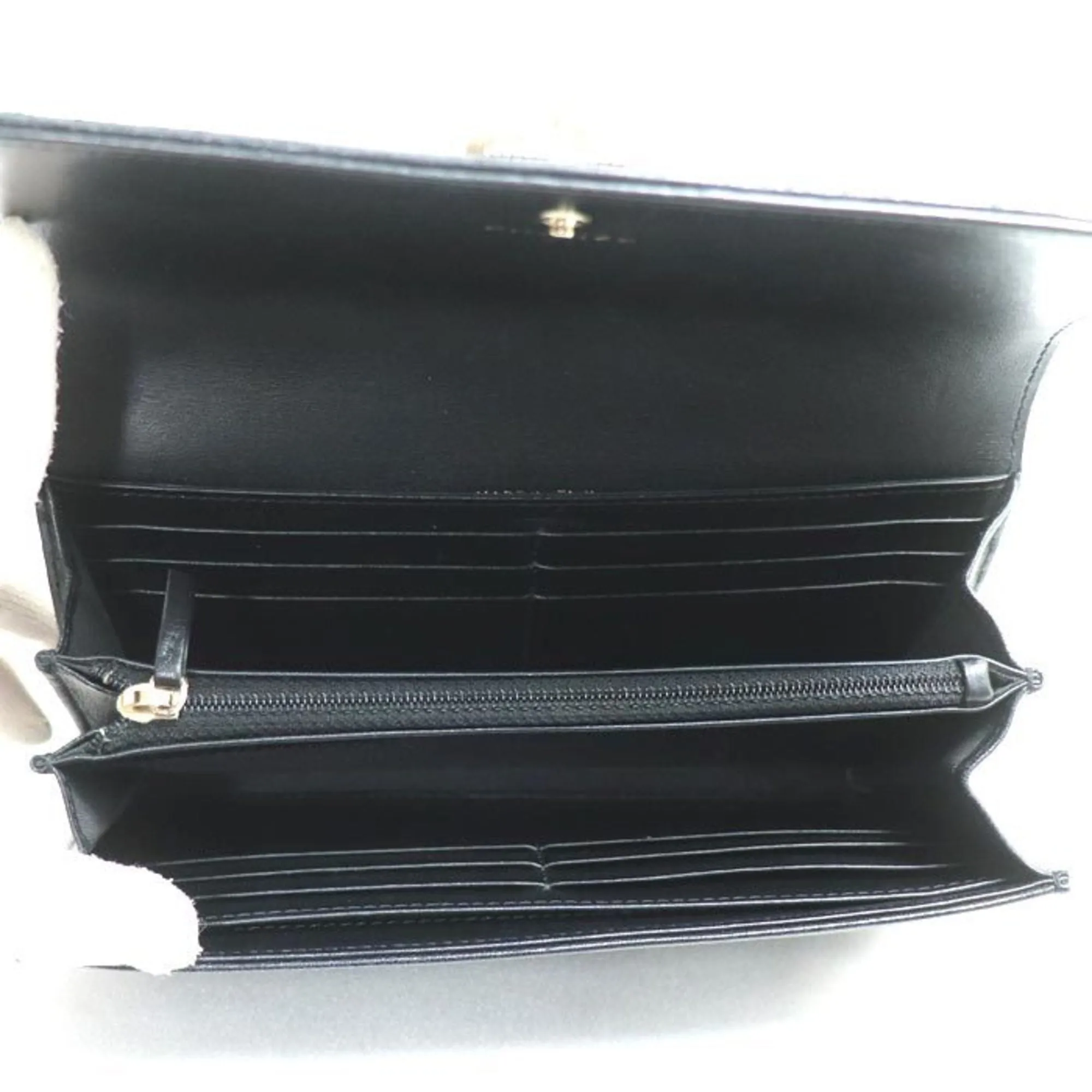 Chanel Leather Long Wallet (Bi-Fold) (Pre-Owned)
