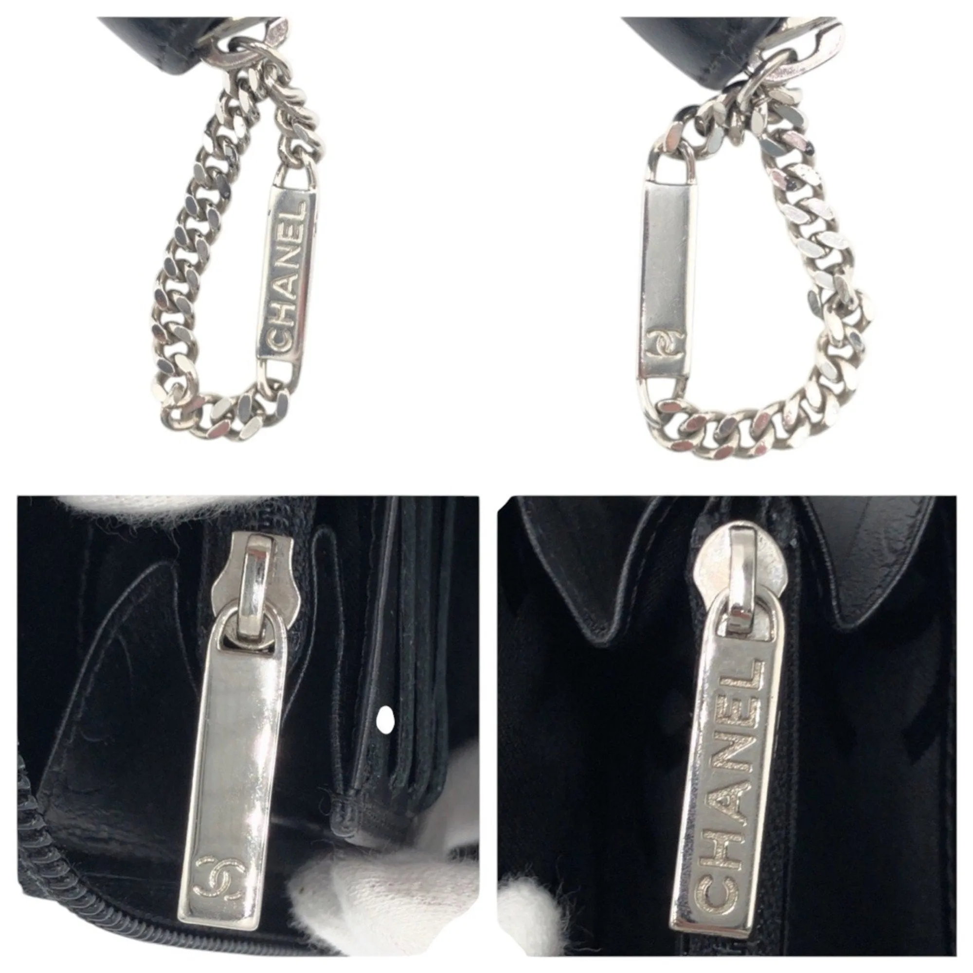Chanel Leather Long Wallet (Bi-Fold) (Pre-Owned)