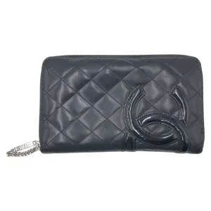 Chanel Leather Long Wallet (Bi-Fold) (Pre-Owned)