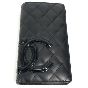 Chanel Leather Long Wallet (Bi-Fold) (Pre-Owned)