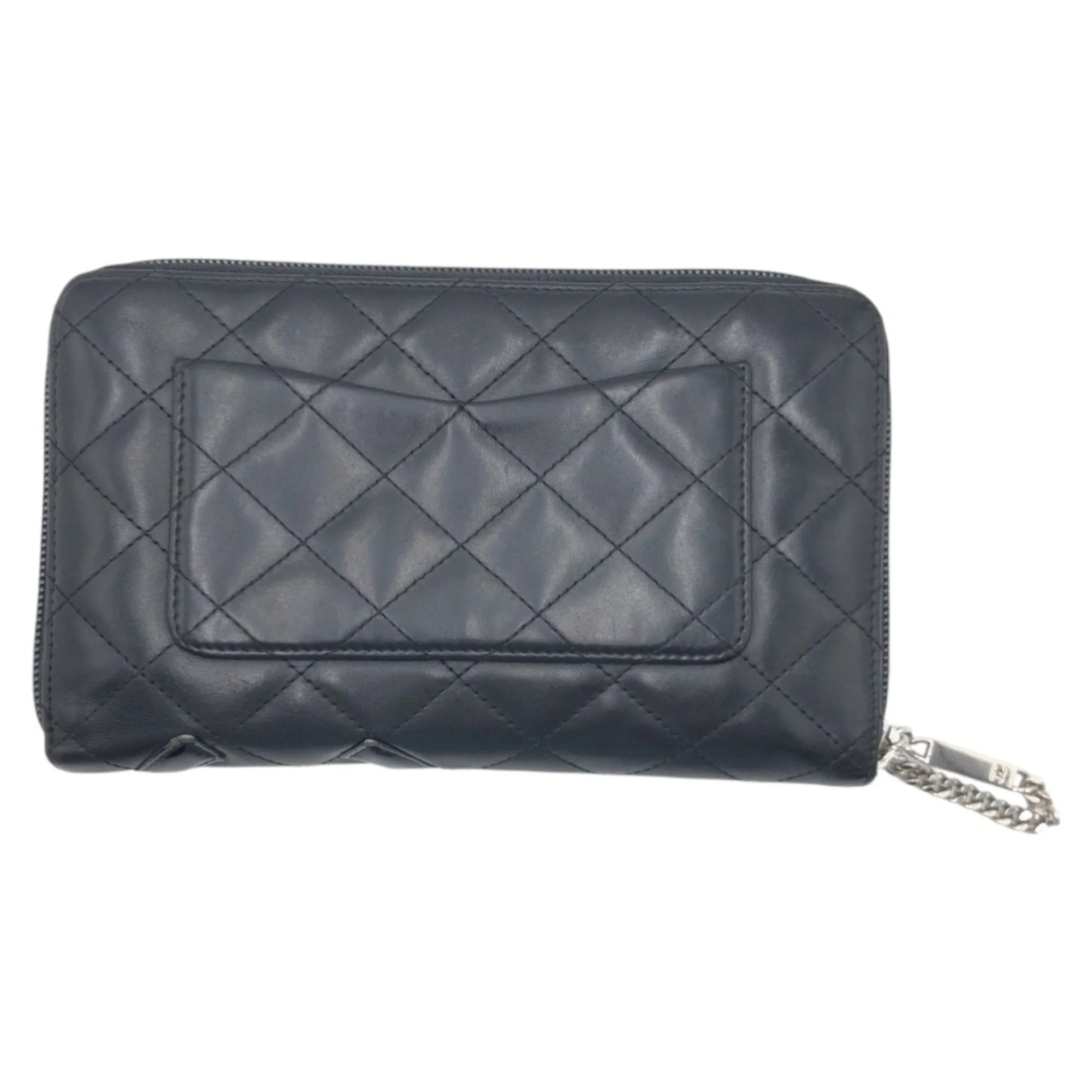 Chanel Leather Long Wallet (Bi-Fold) (Pre-Owned)