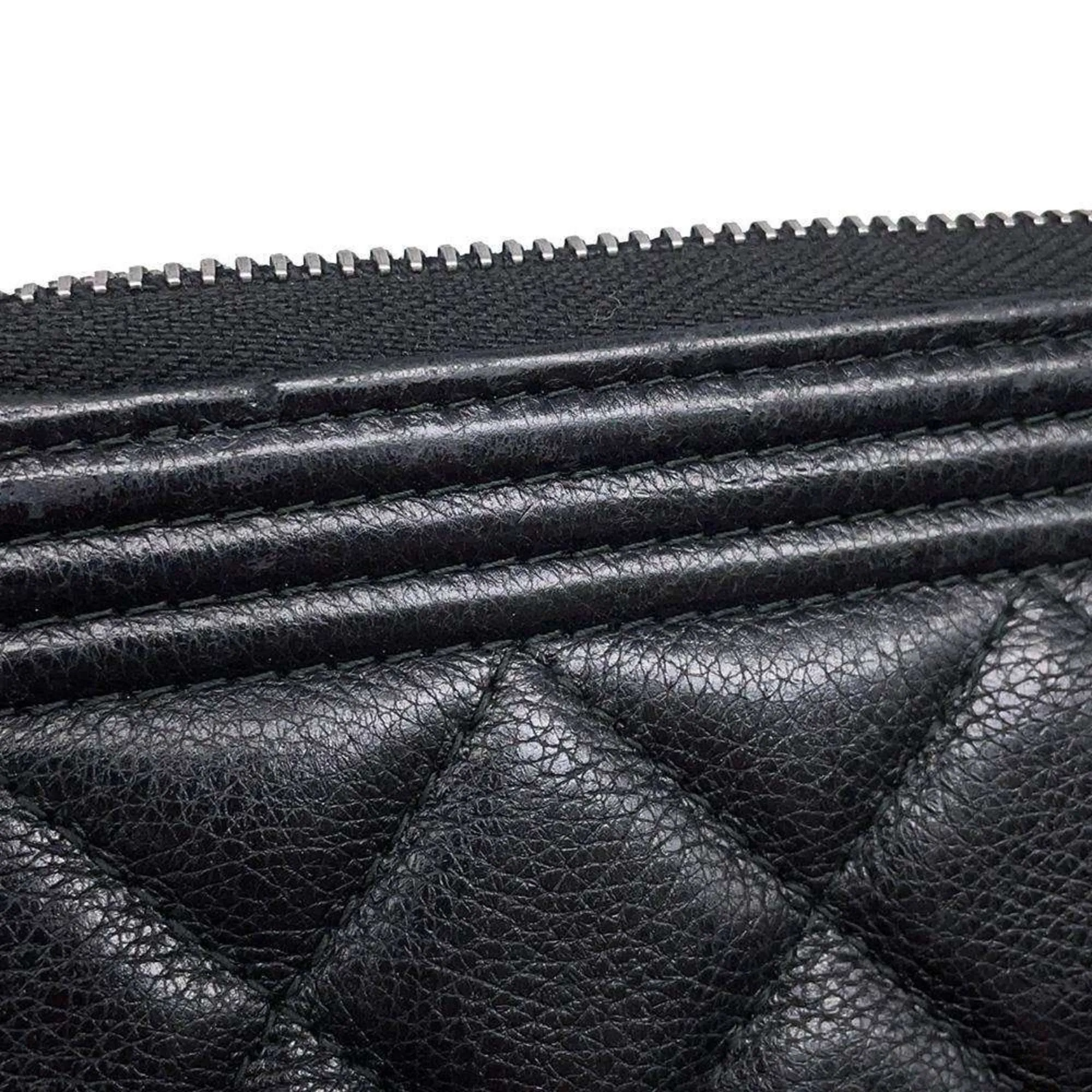 Chanel Leather Long Wallet (Bi-Fold) (Pre-Owned)