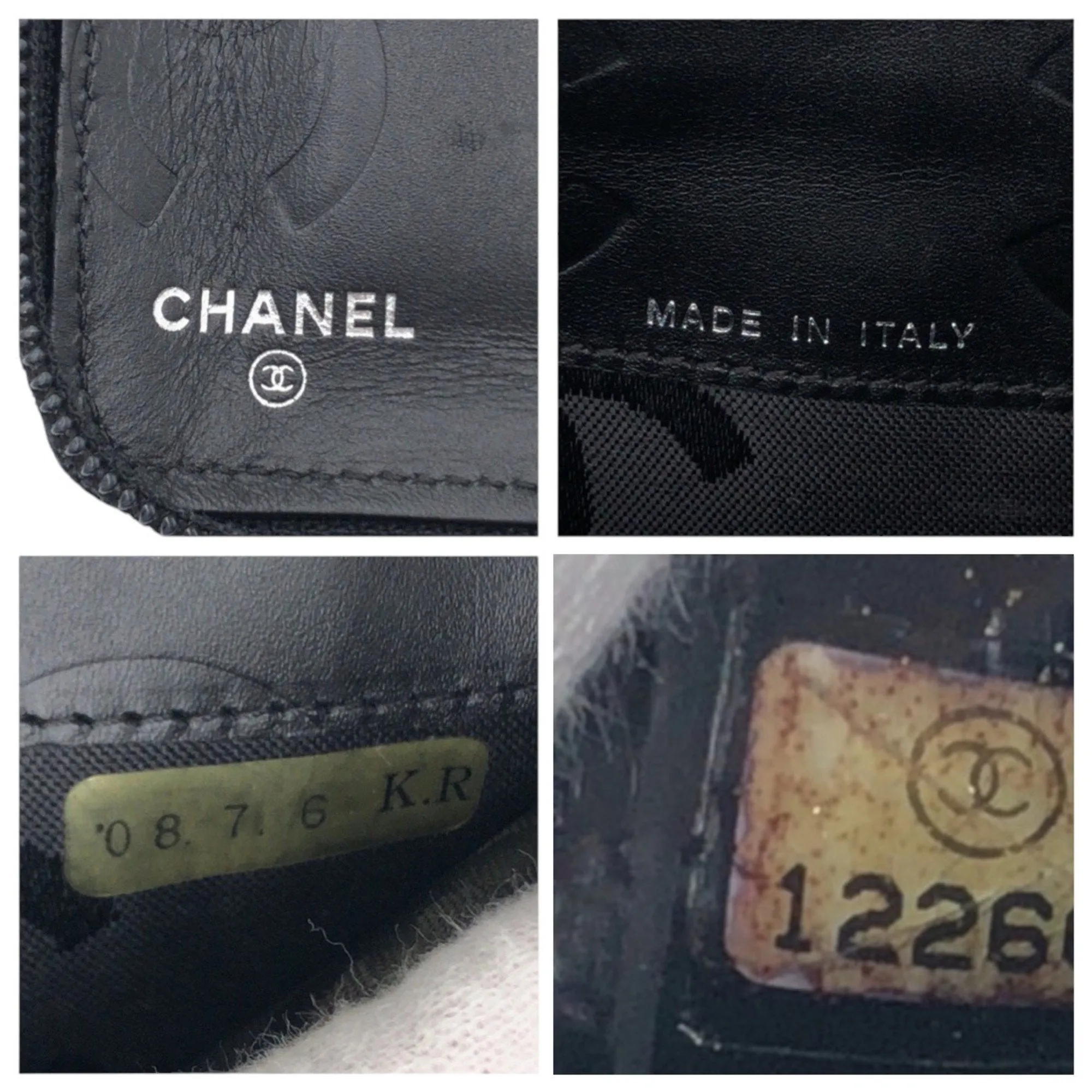 Chanel Leather Long Wallet (Bi-Fold) (Pre-Owned)