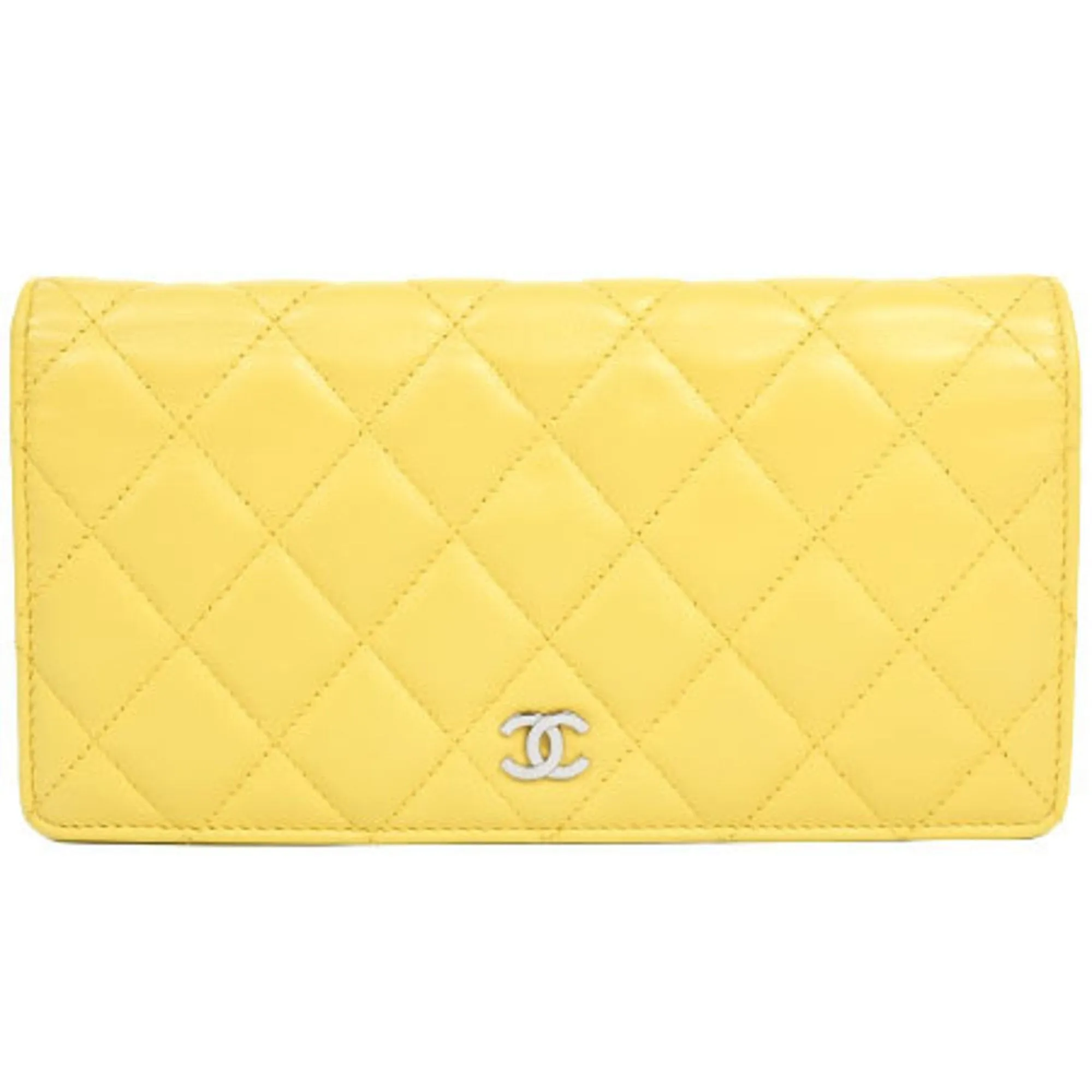 Chanel Leather Long Wallet (Bi-Fold) (Pre-Owned)