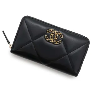 Chanel Leather Long Wallet (Bi-Fold) (Pre-Owned)