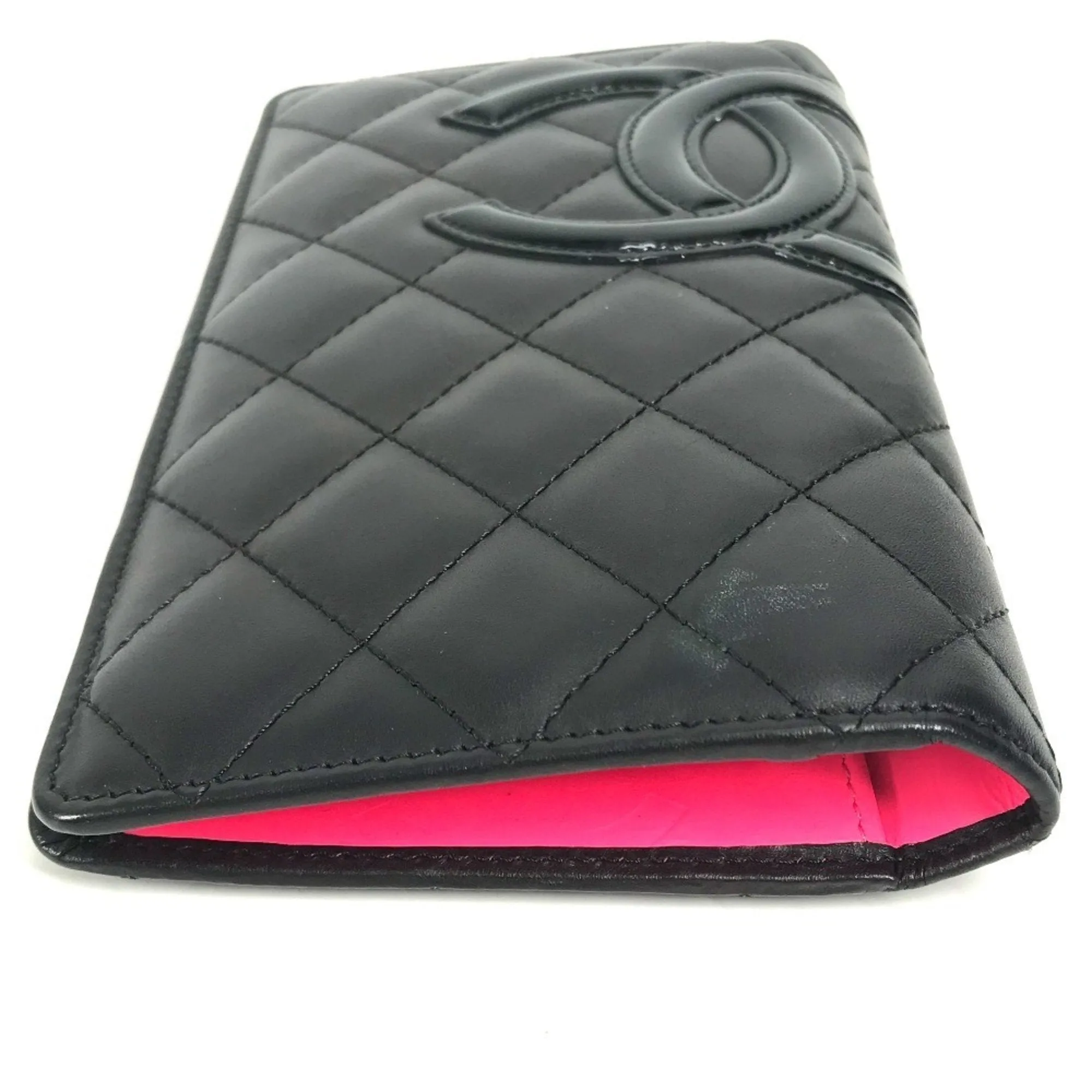 Chanel Leather Long Wallet (Bi-Fold) (Pre-Owned)
