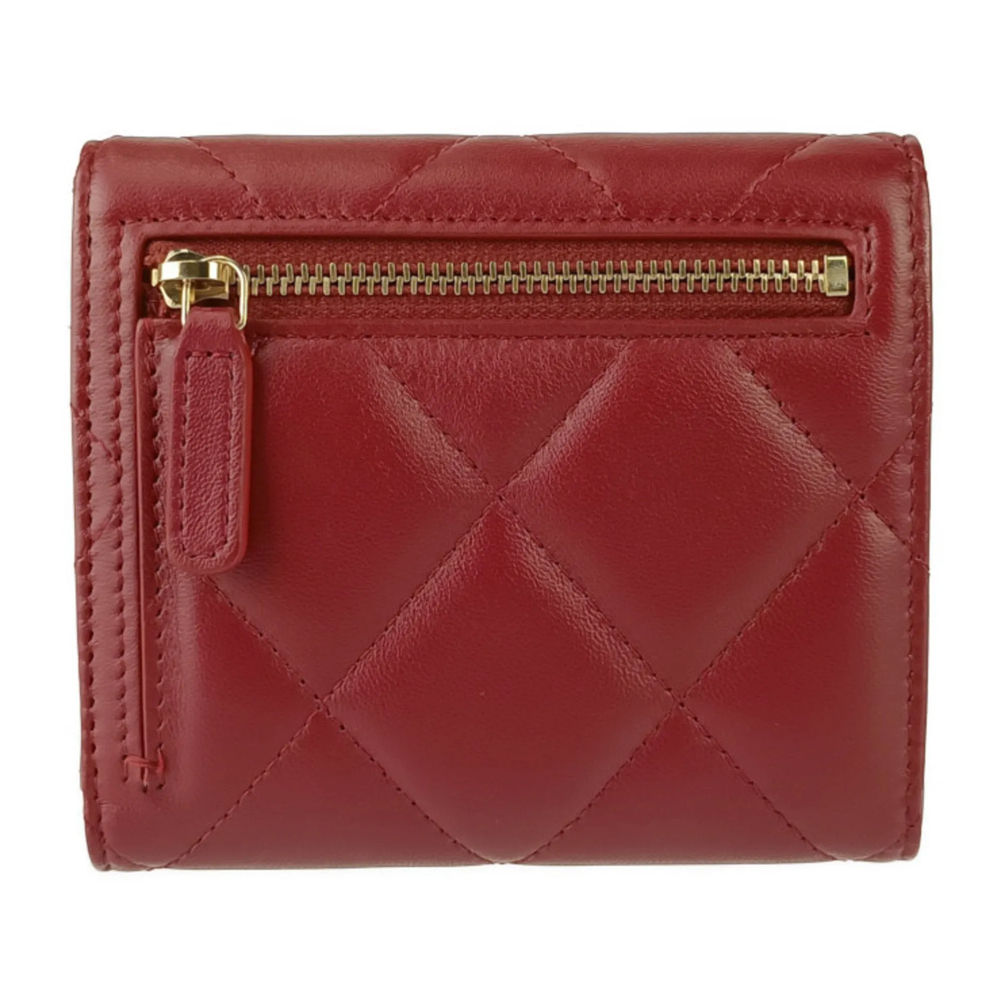 Chanel Leather Wallet (Tri-Fold) (Pre-Owned)