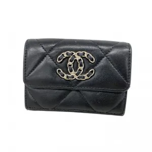Chanel Leather Wallet (Tri-Fold) (Pre-Owned)