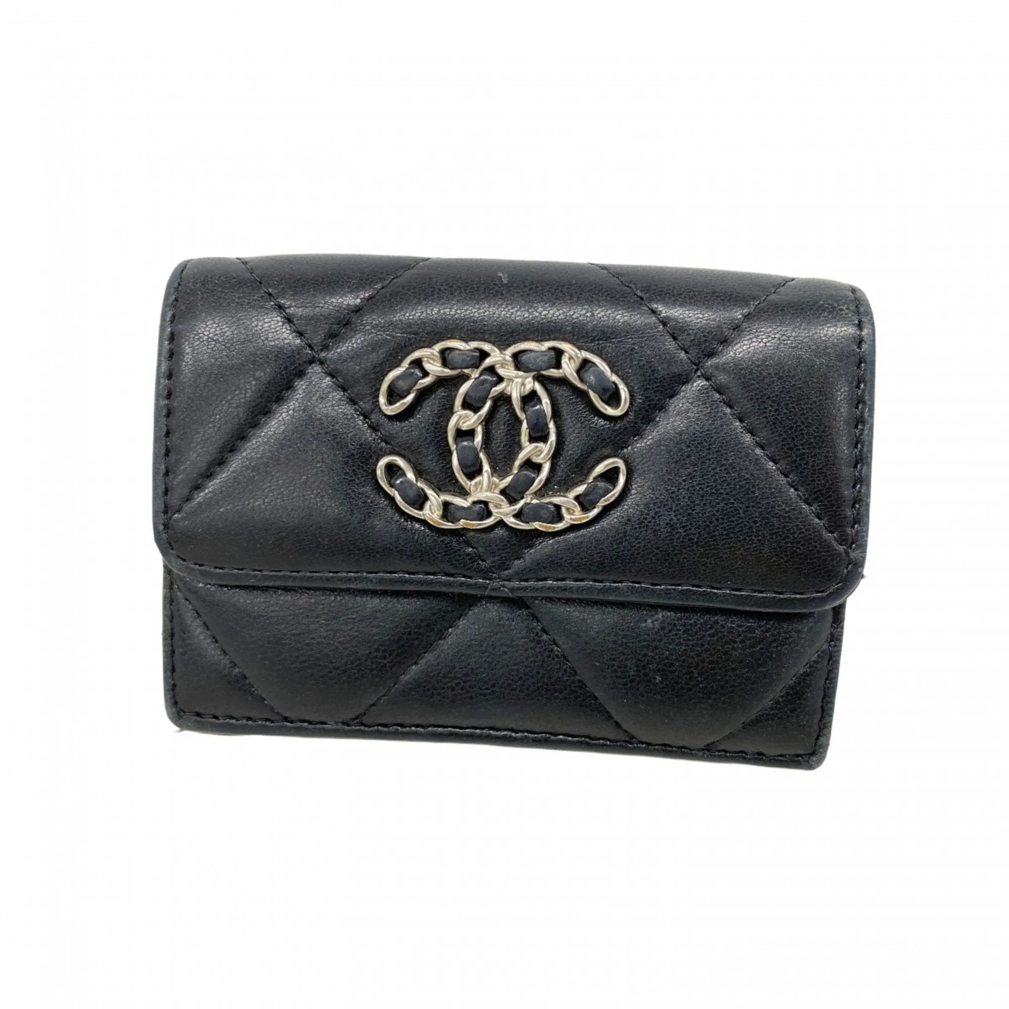 Chanel Leather Wallet (Tri-Fold) (Pre-Owned)